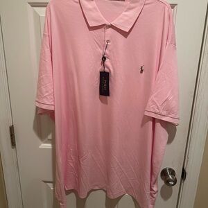 NWT Polo Ralph Lauren Men's Short Sleeve Classic Pink Polo Shirt 4XB Brand New